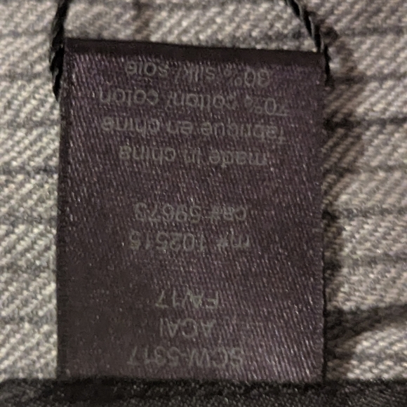 John Varvatos Collection Scarf Gray Ombre NWT - Picture 8 of 9